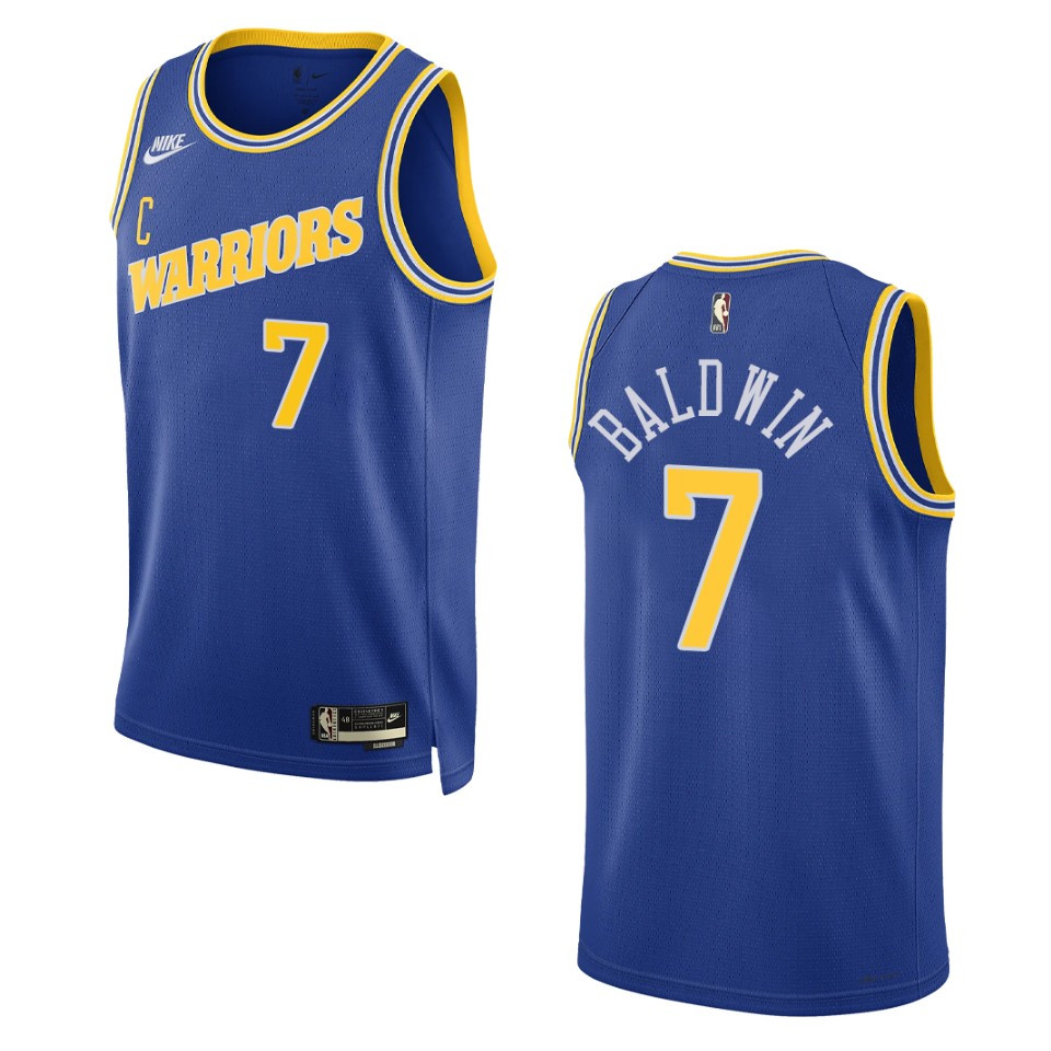 Golden State Warriors Patrick Baldwin Jr. Royal Swingman 2022-23 Classic Edition Basketball Jersey