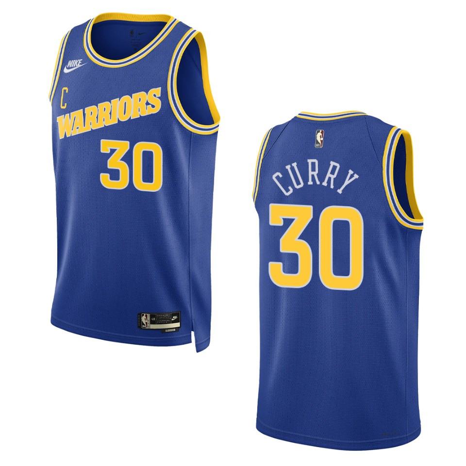 Golden State Warriors Stephen Curry Royal Swingman 2022-23 Classic Edition Basketball Jersey