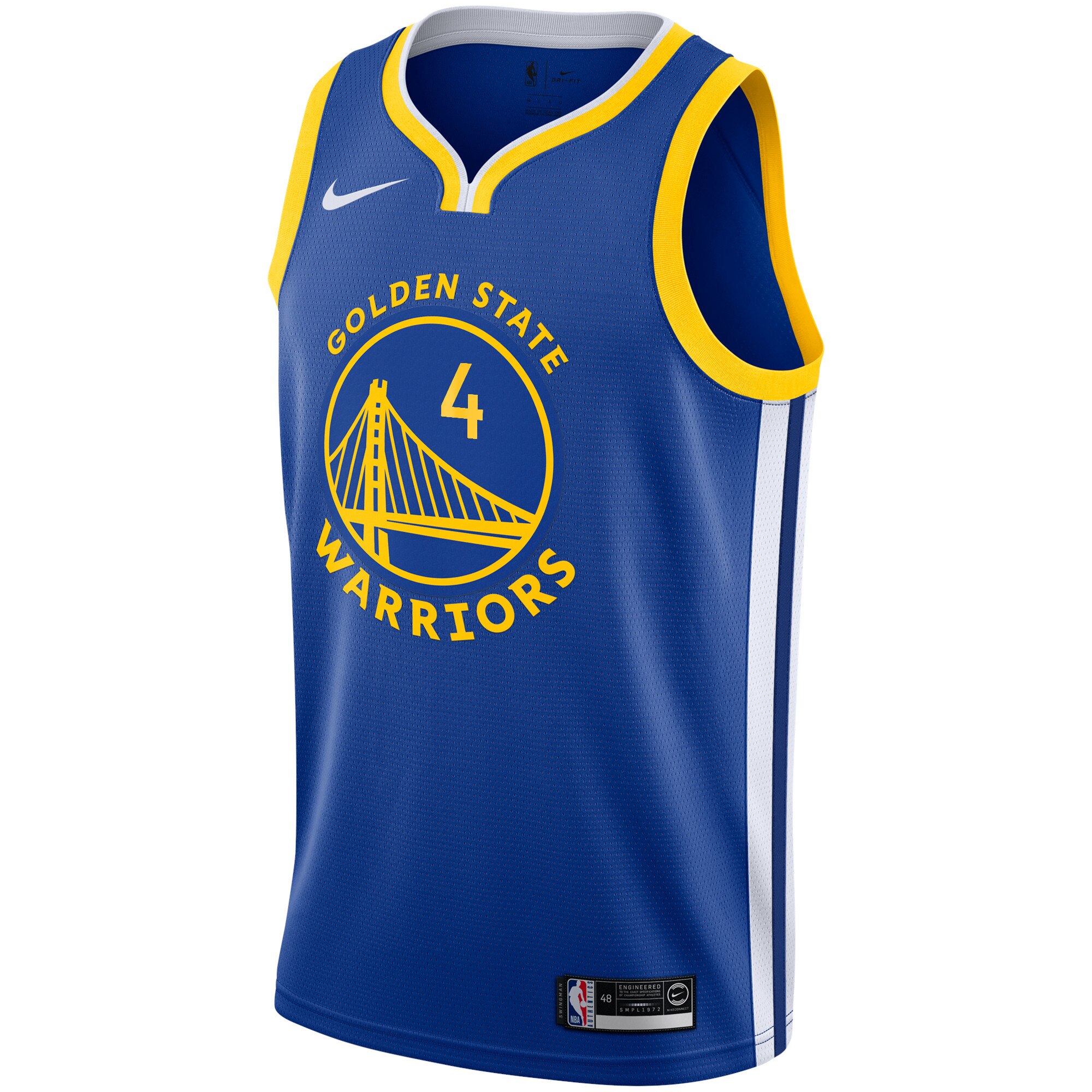 Golden State Warriors Swingman Basketball Jersey - Royal - Moses Moody - Youth - Icon Edition - JS147 