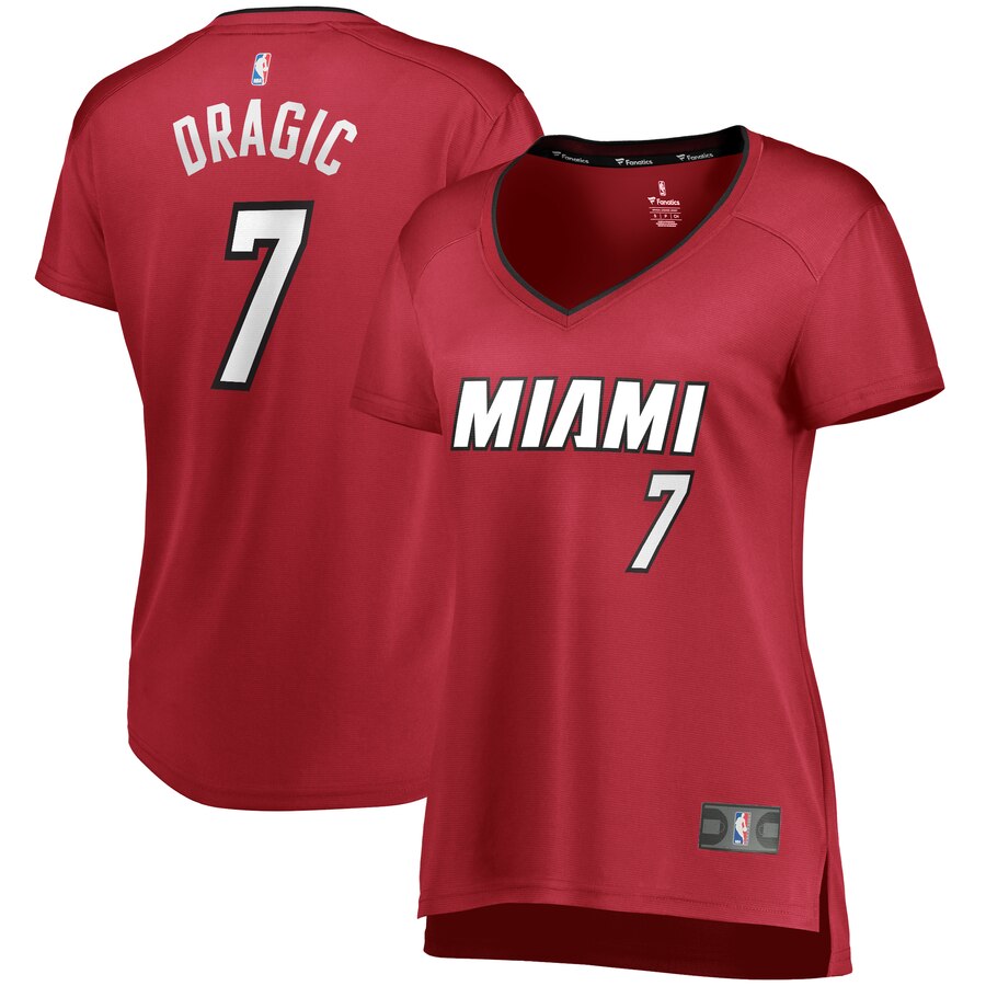 Goran Dragic Miami Heat Fanatics Branded Women's Fast Break Player Basketball Jersey - Statement Edition - Maroon
