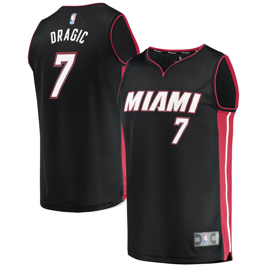 Goran Dragic Miami Heat Fanatics Branded Youth Fast Break Replica Basketball Jersey Black - Icon Edition