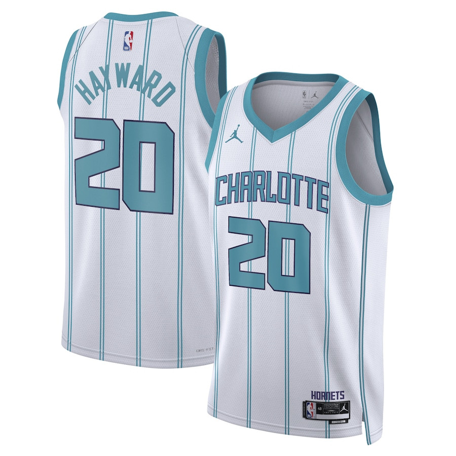 Gordon Hayward 20 Charlotte Hornets Unisex Swingman Basketball Jersey - Association Edition - White - JS535 