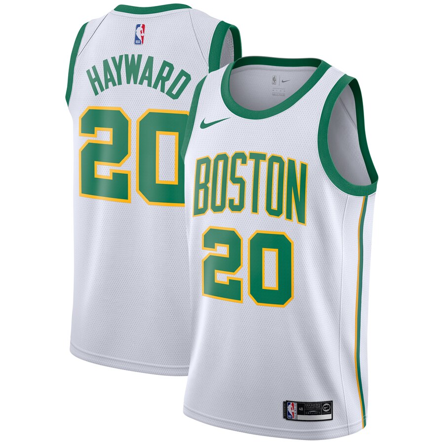 Gordon Hayward Boston Celtics City Edition Swingman Basketball Jersey - White