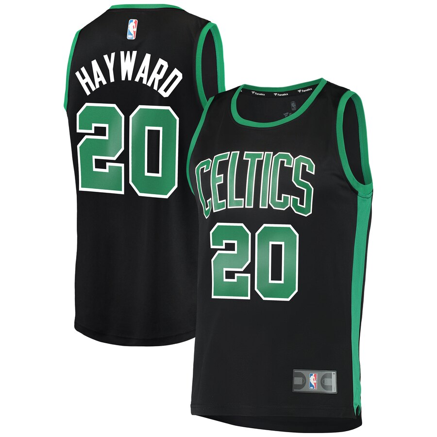 Gordon Hayward Boston Celtics Fanatics Branded Fast Break Replica Basketball Jersey Black - Statement Edition