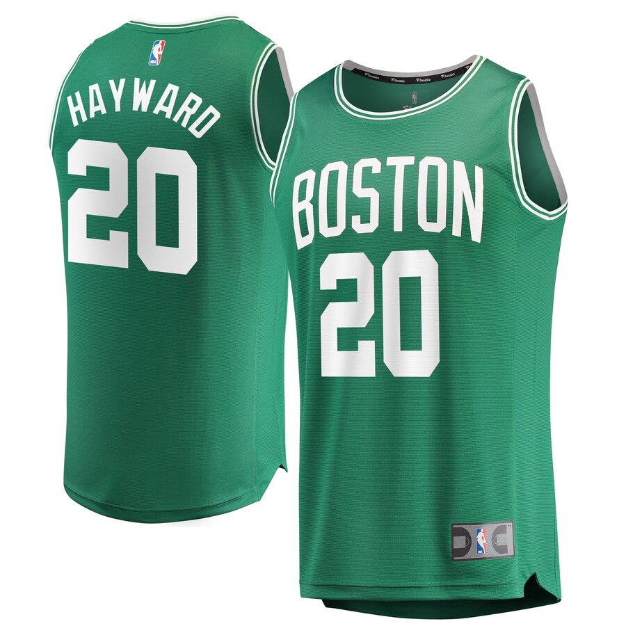 Gordon Hayward Boston Celtics Fanatics Branded Fast Break Replica Basketball Jersey Green - Icon Edition