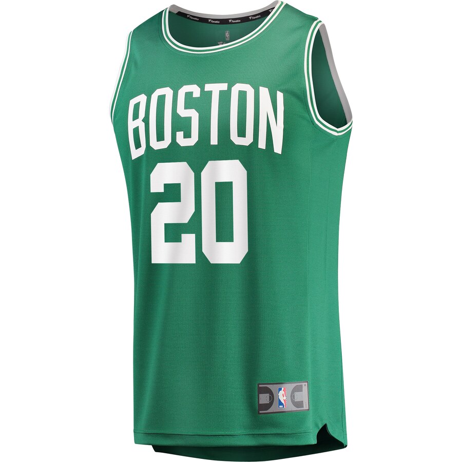 Alternative view of Gordon Hayward Boston Celtics Fanatics Branded Fast Break Replica Basketball Jersey Green - Icon Edition