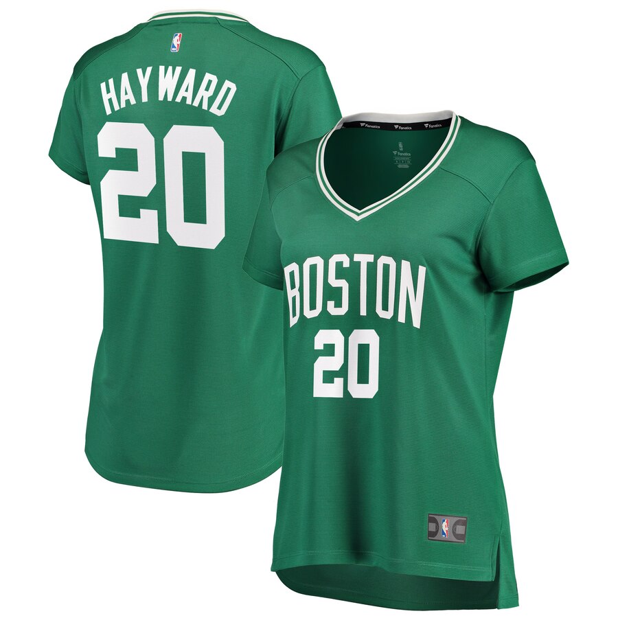 Gordon Hayward Boston Celtics Fanatics Branded Women's Fast Break Iconic Edition Basketball Jersey - Green