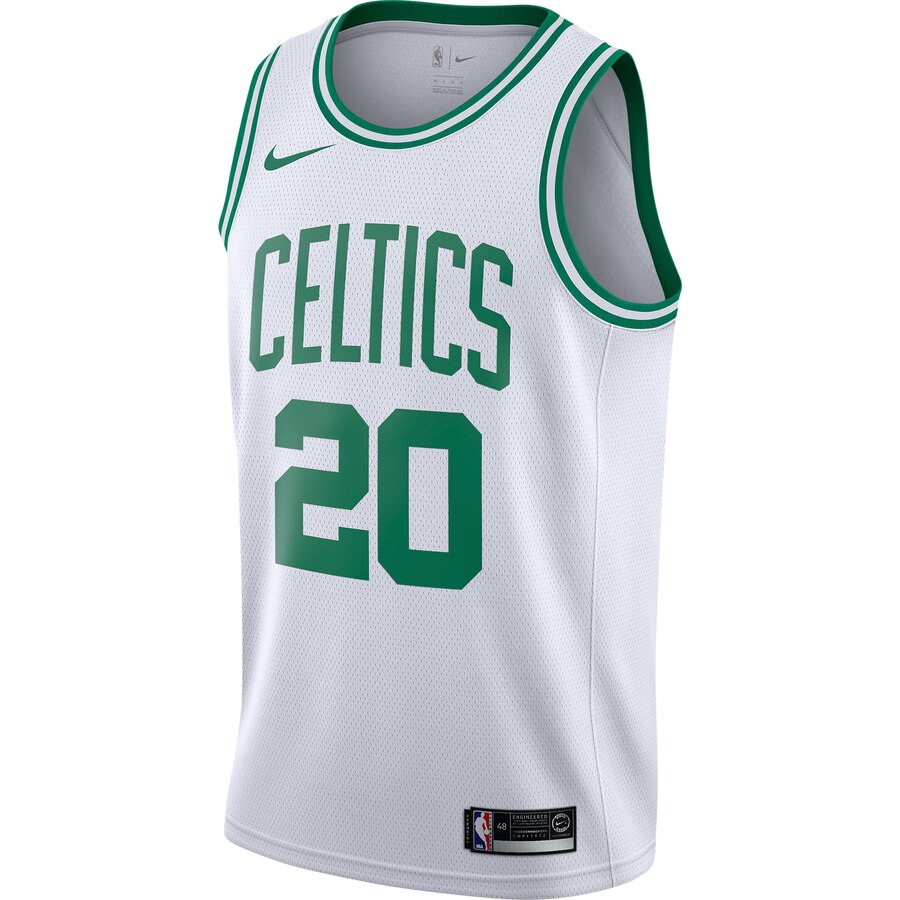 Alternative view of Gordon Hayward Boston Celtics Swingman Basketball Jersey White - Icon Edition