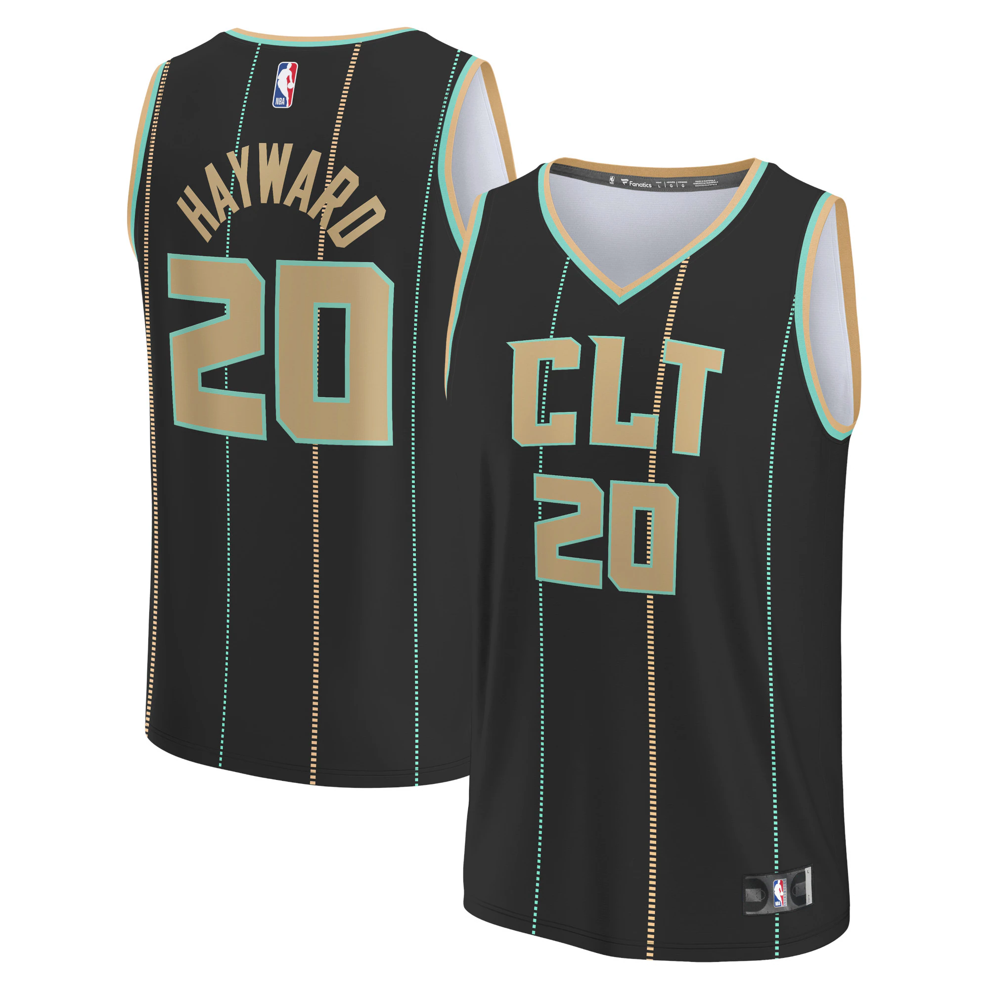 Gordon Hayward Charlotte Hornets Fanatics Branded Youth 2022/23 Fastbreak Basketball Jersey - City Edition - Black