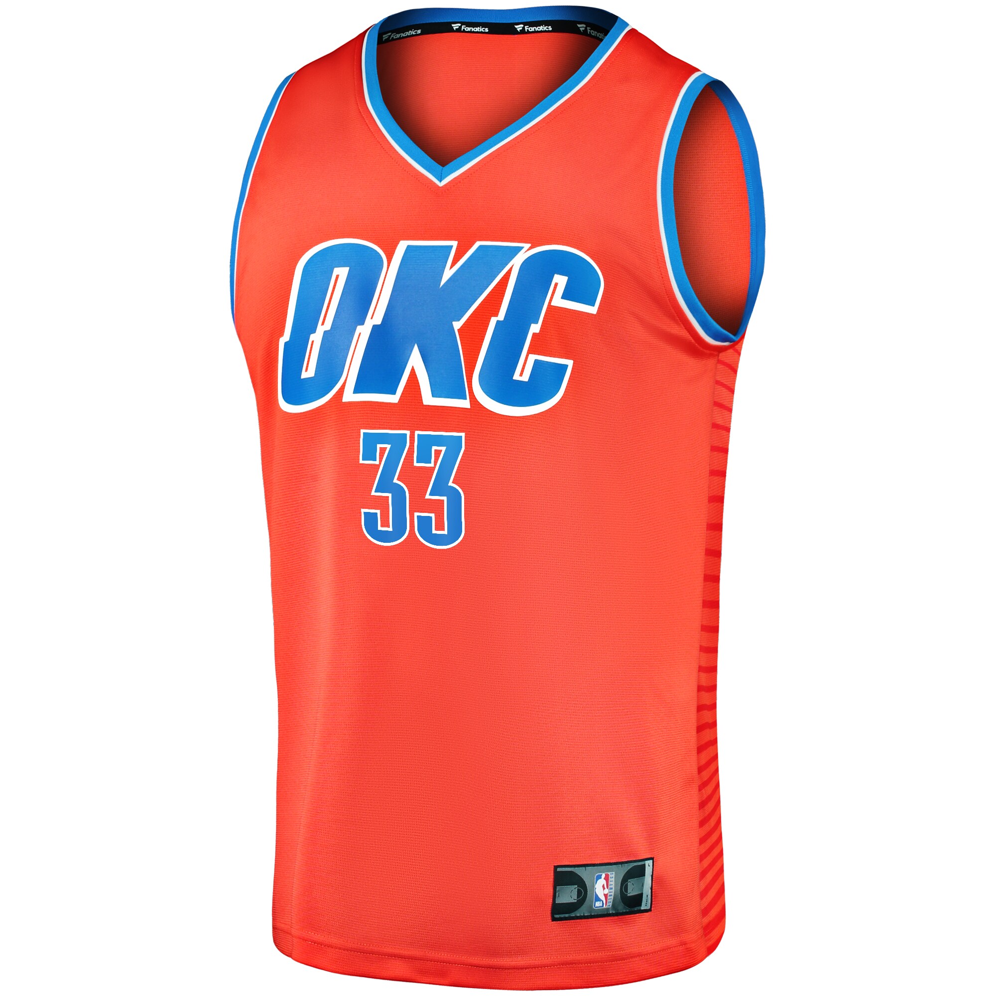 Alternative view of Gordon Hayward Oklahoma City Thunder Fanatics Fast Break Replica Player Jersey - Statement Edition - Orange