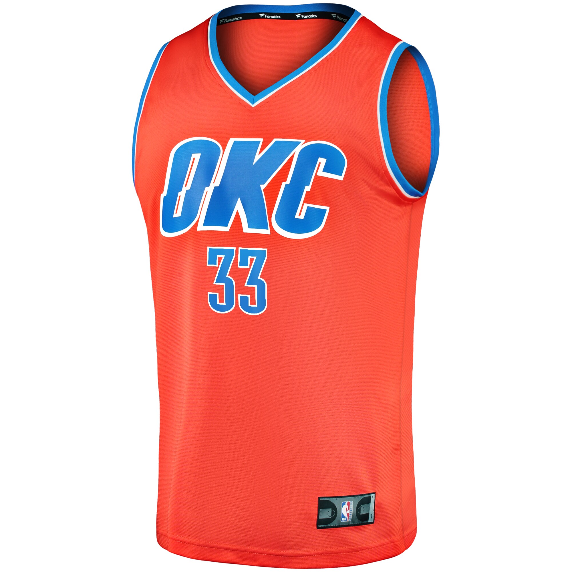Alternative view of Gordon Hayward Oklahoma City Thunder Fanatics Youth Fast Break Replica Player Jersey - Statement Edition - Orange