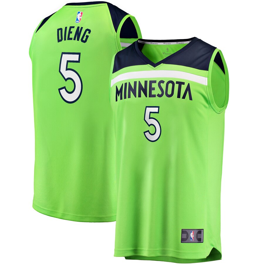 Gorgui Dieng Minnesota Timberwolves Fanatics Branded Fast Break Replica Player Basketball Jersey – Statement Edition – Green