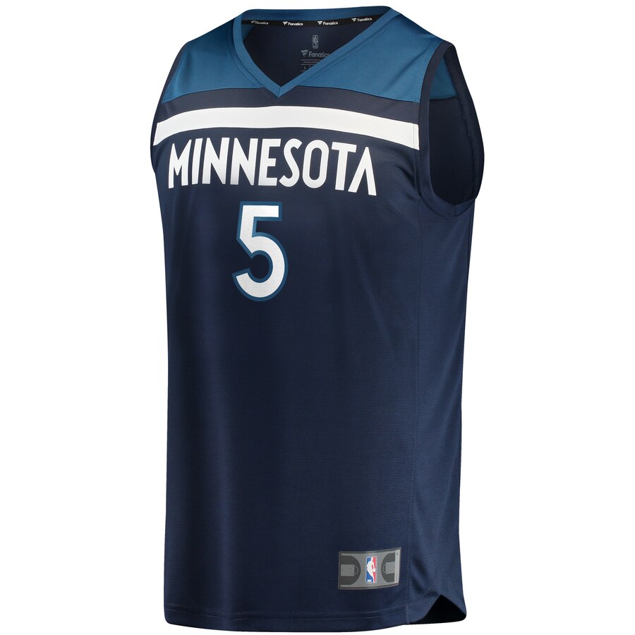 Alternative view of Gorgui Dieng Minnesota Timberwolves Fanatics Branded Youth Fast Break Road Replica Basketball Jersey Navy - Icon Edition
