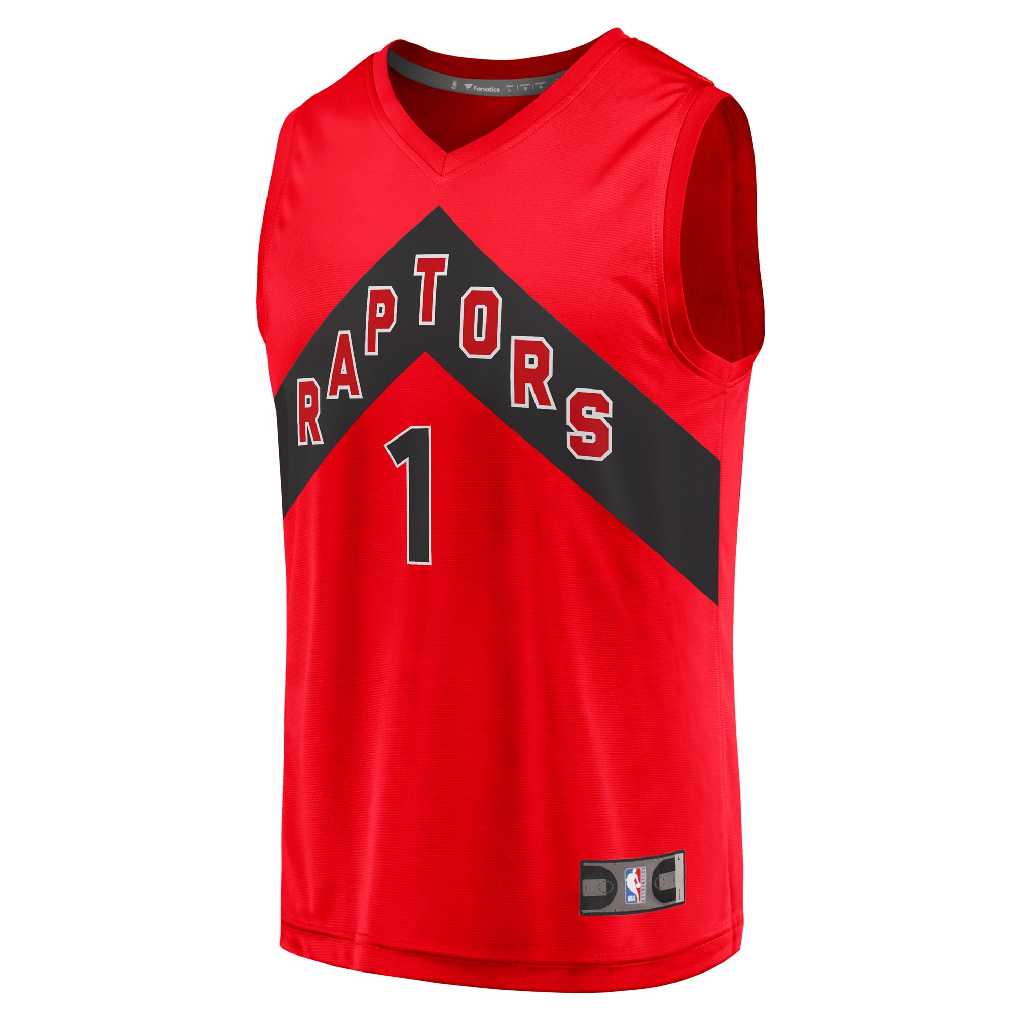 Alternative view of Gradey Dick Toronto Raptors Fanatics Fast Break Player Basketball Jersey - Icon Edition - Red