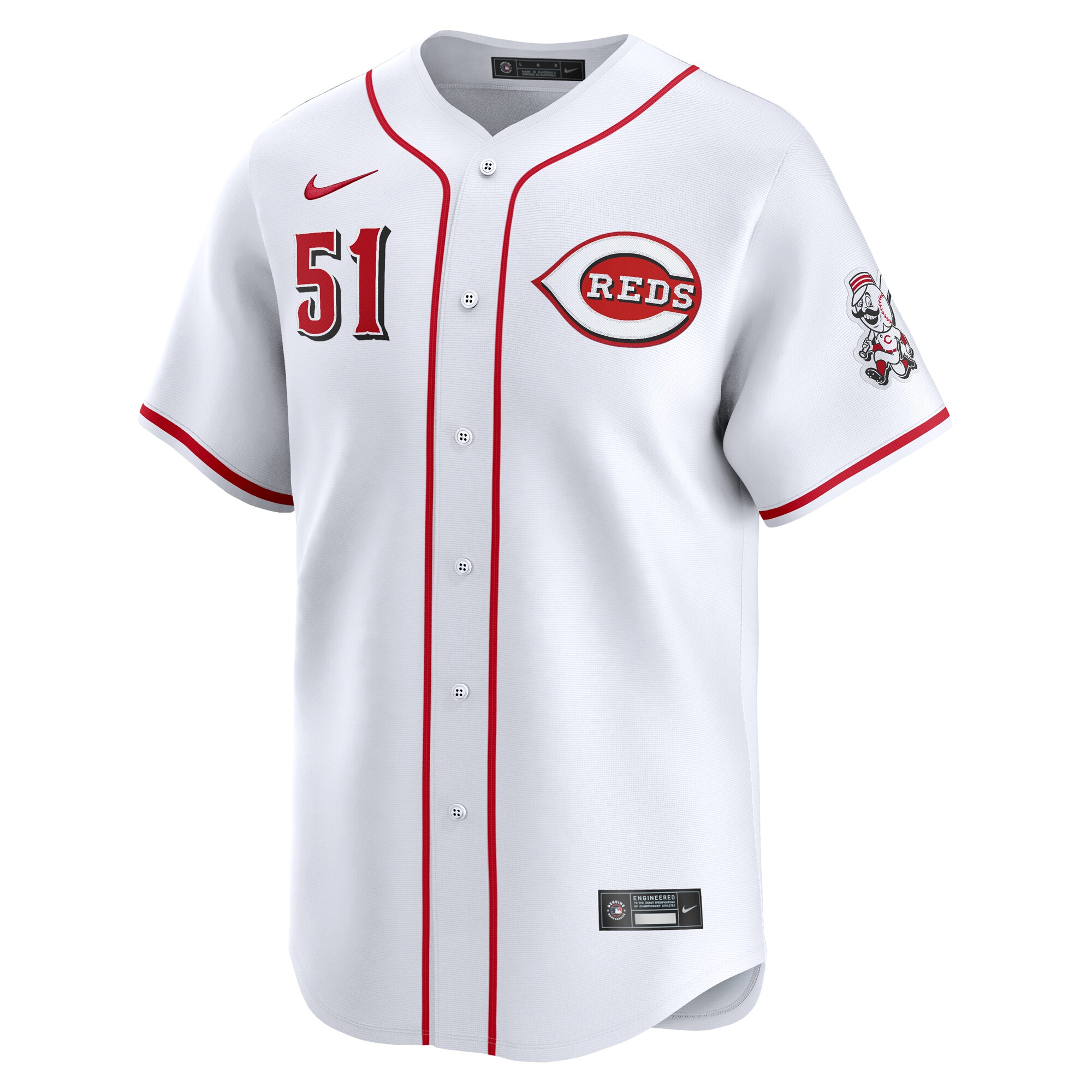 Alternative view of Graham Ashcraft Cincinnati Reds Home Limited Player Jersey - White