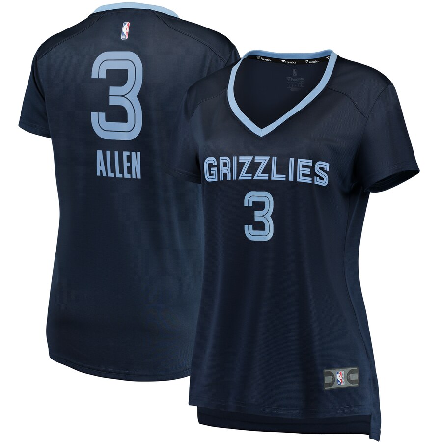 Grayson Allen Memphis Grizzlies Fanatics Branded Women's Fast Break Replica Basketball Jersey Navy - Icon Edition