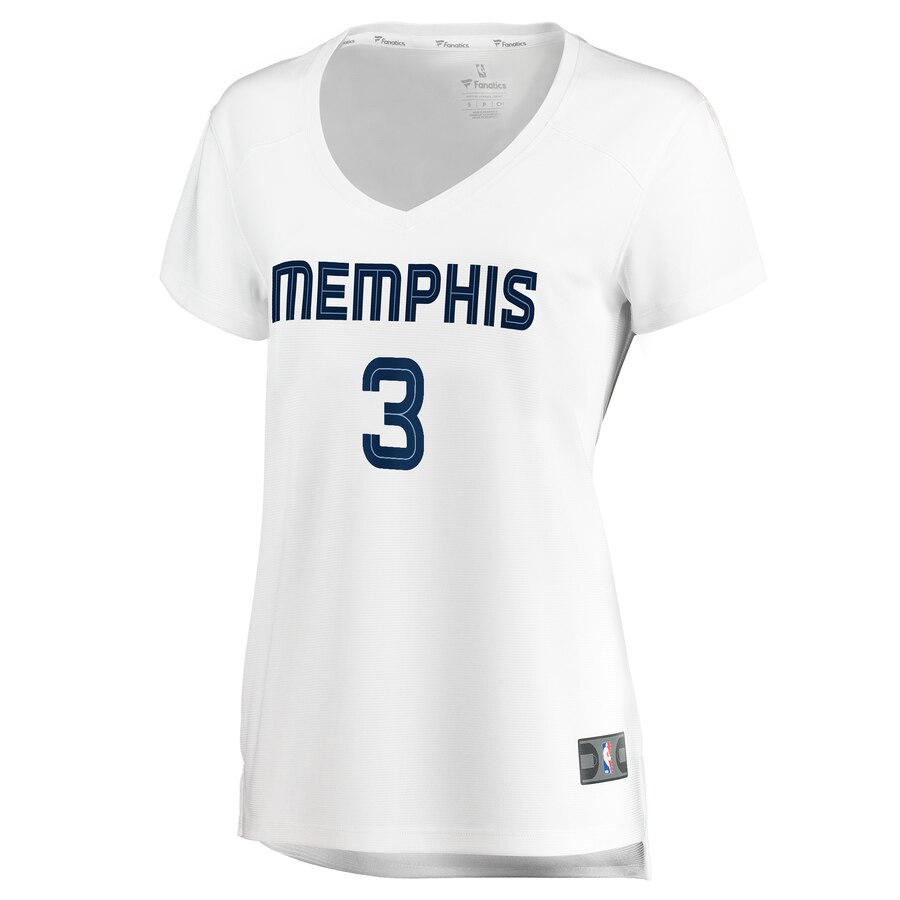 Alternative view of Grayson Allen Memphis Grizzlies Fanatics Branded Women's Fast Break Replica Basketball Jersey White - Association Edition