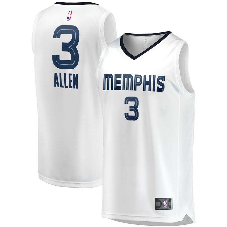 Grayson Allen Memphis Grizzlies Fanatics Branded Youth Fast Break Replica Basketball Jersey White - Association Edition
