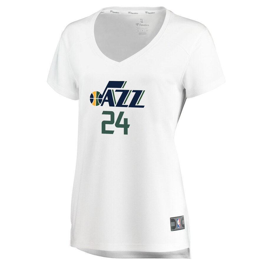 Alternative view of Grayson Allen Utah Jazz Fanatics Branded Women's Fast Break Basketball Jersey - White