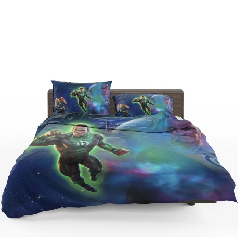 Green Lantern Beware My Power Movie John Stewart Bedding Set - Custom Bedding Set