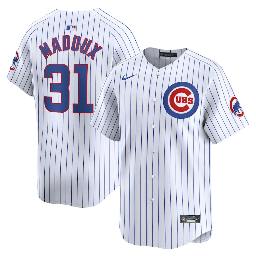 Greg Maddux 31 Chicago Cubs Home Limited Player Men Jersey - White