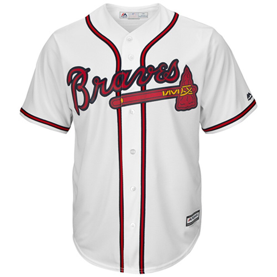Alternative view of Greg Maddux Atlanta Braves Majestic Cool Base Player Baseball Jersey - White