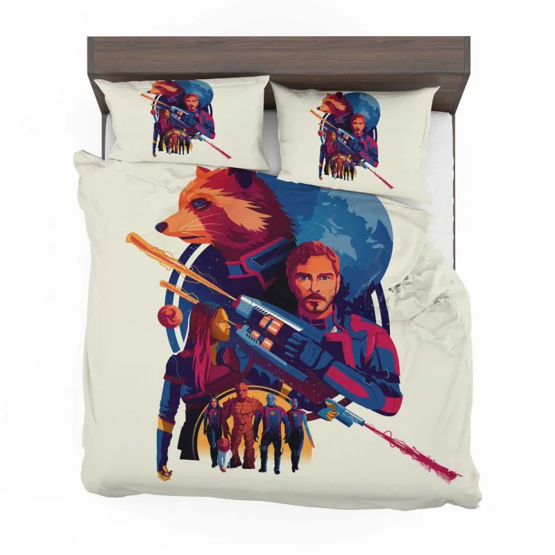 Alternative view of Guardians Of The Galaxy Celestial Showdown Bedding Set - Custom Bedding Set