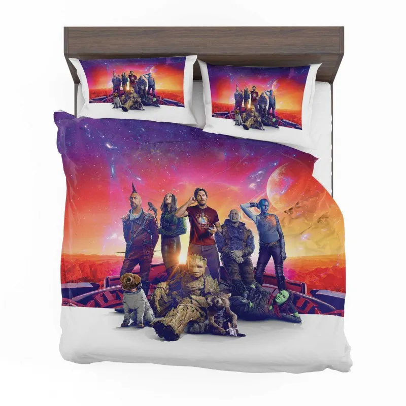 Alternative view of Guardians Of The Galaxy Cosmic Odyssey Bedding Set - Custom Bedding Set