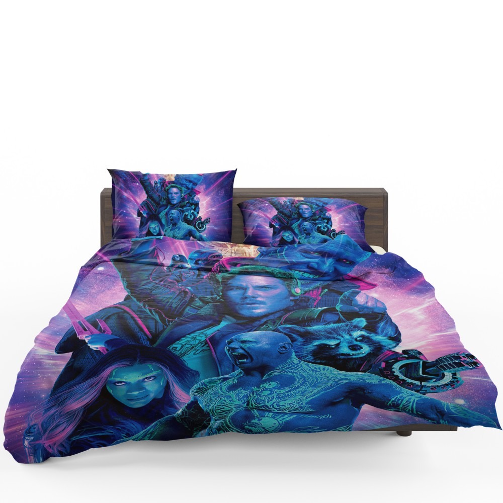 Guardians Of The Galaxy Vol 2 Movie Chris Pratt Dave Bautista Drax The Destroyer Gamora Bedding Set - Custom Bedding Set