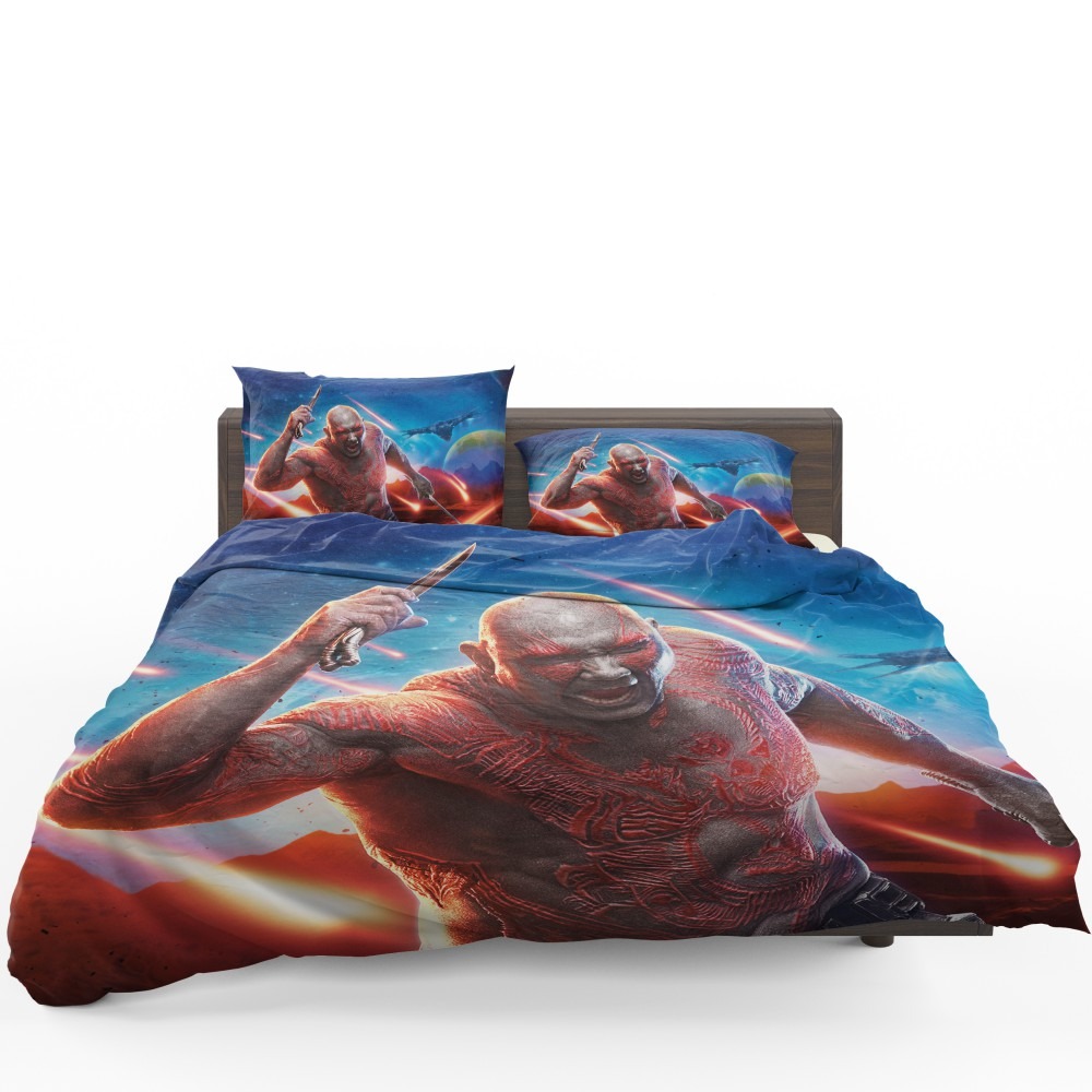 Guardians Of The Galaxy Vol 2 Movie Drax The Destroyer Bedding Set - Custom Bedding Set