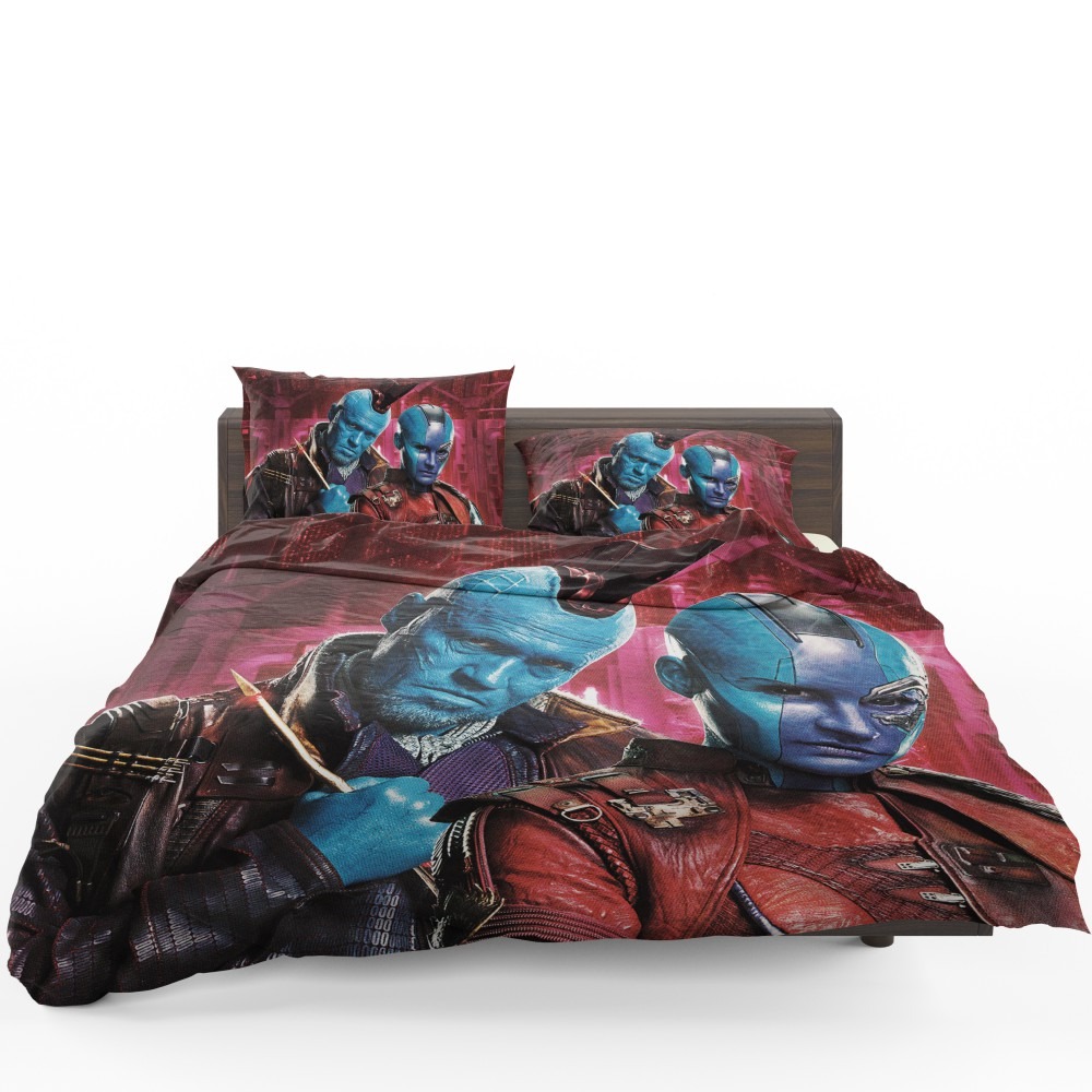 Guardians Of The Galaxy Vol 2 Movie Karen Gillan Michael Rooker Nebula Marvel Comics Yondu Udonta Bedding Set - Custom Bedding Set