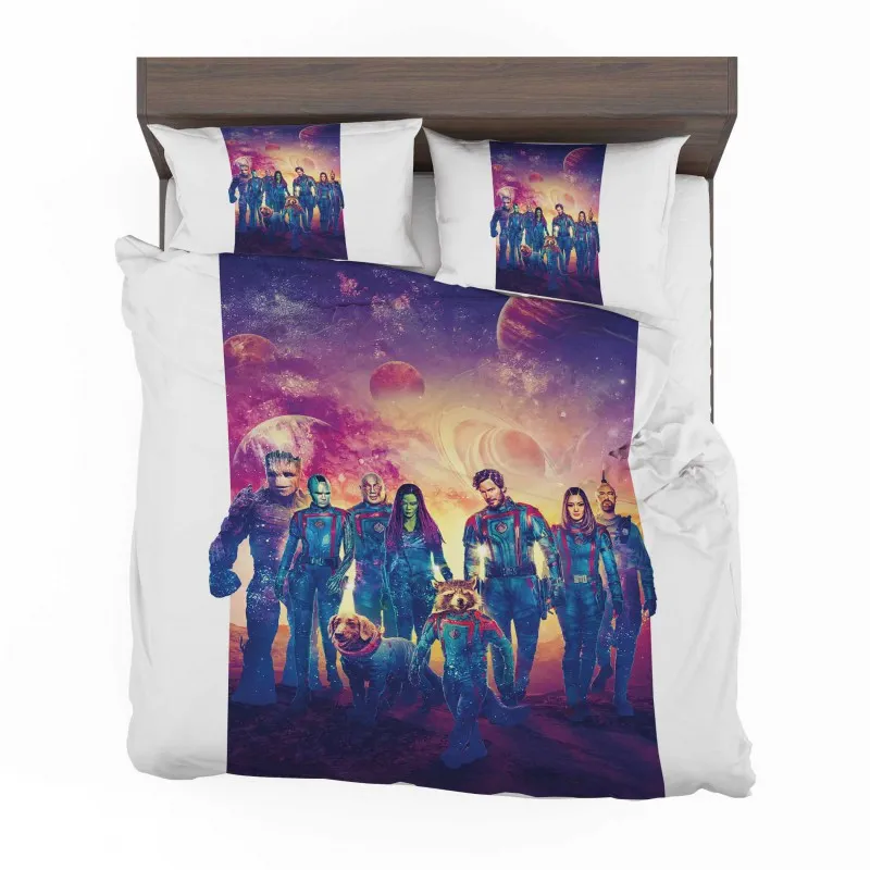 Alternative view of Guardians Of The Galaxy Volume 3 Starfall Bedding Set - Custom Bedding Set