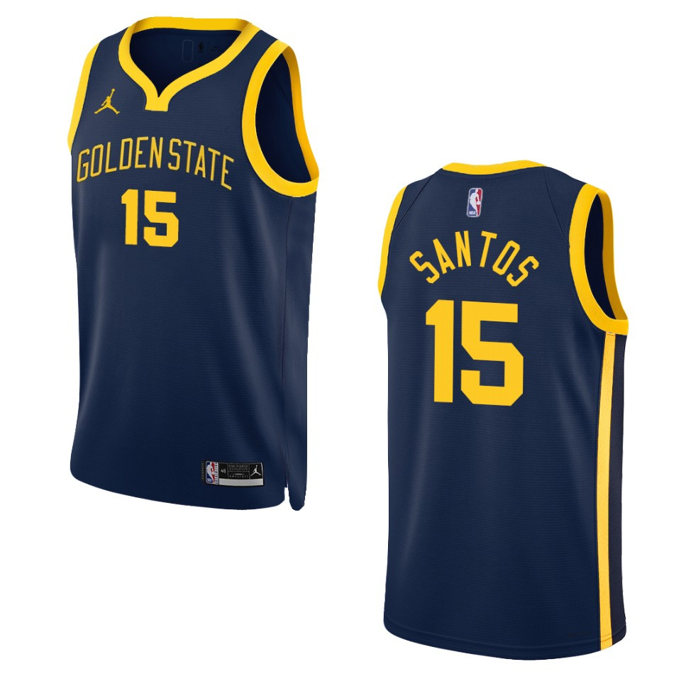 Gui Santos Navy Statement Edition 2022-23 Golden State Warriors Swingman Basketball Jersey