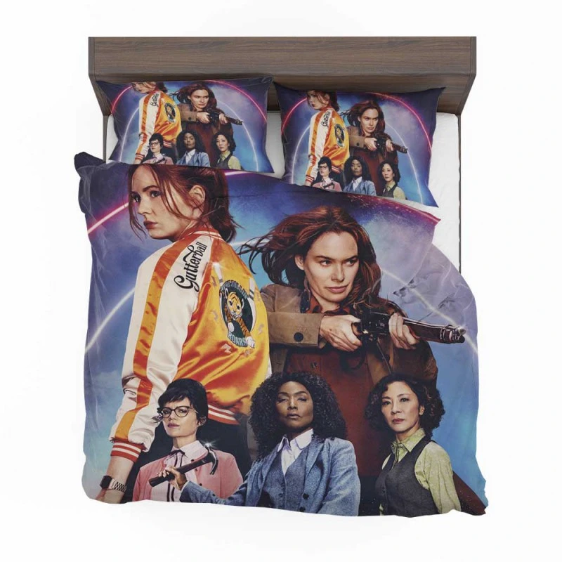 Alternative view of Gunpowder Milkshake Movie Karen Gillan Lena Headey Bedding Set - Custom Bedding Set