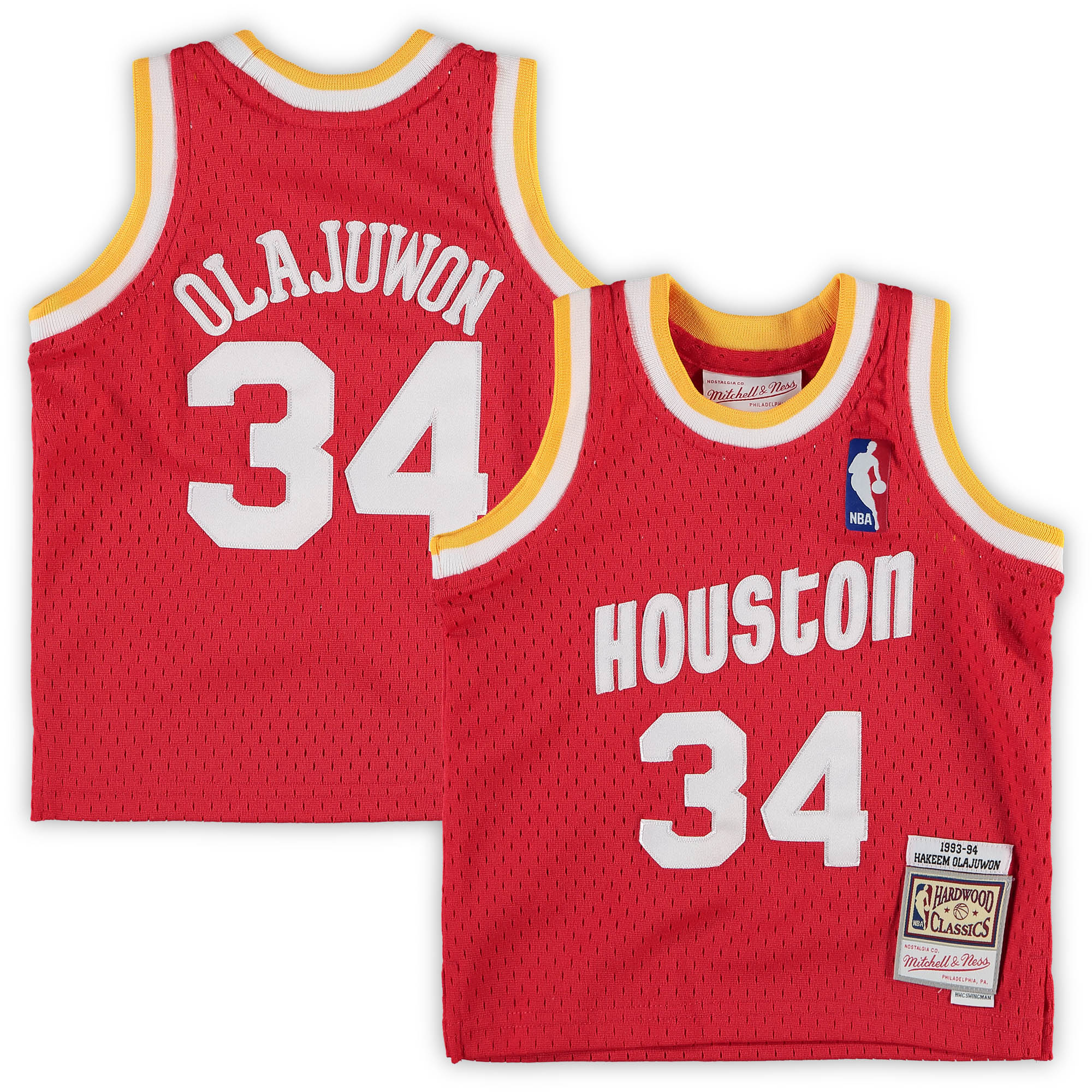 Hakeem Olajuwon Houston Rockets Mitchell & Ness Infant 1993/94 Hardwood Classics Retired Player Basketball Jersey - Red