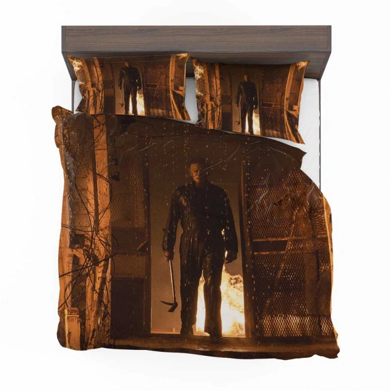 Alternative view of Halloween Kills Movie Michael Myers Bedding Set - Custom Bedding Set