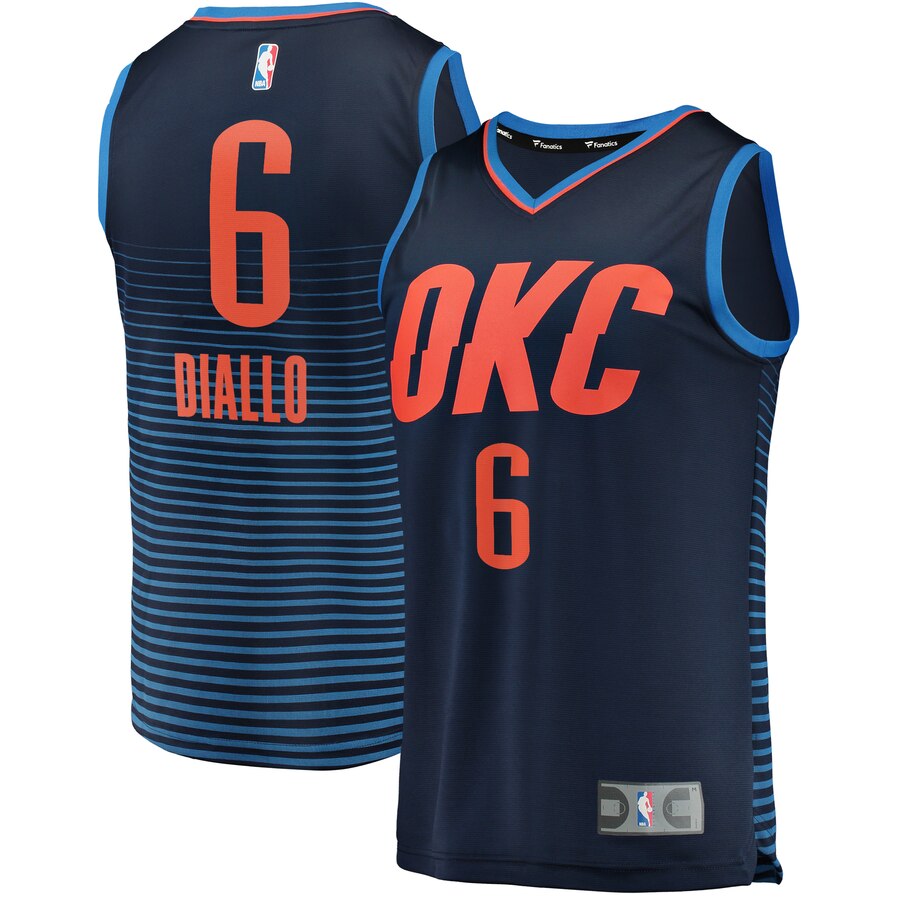 Hamidou Diallo Oklahoma City Thunder Fanatics Branded Fast Break Player Jersey – Statement Edition – Navy