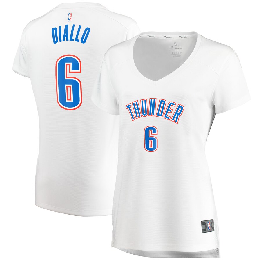 Hamidou Diallo Oklahoma City Thunder Fanatics Branded Women's Fast Break Player Jersey - Association Edition - White