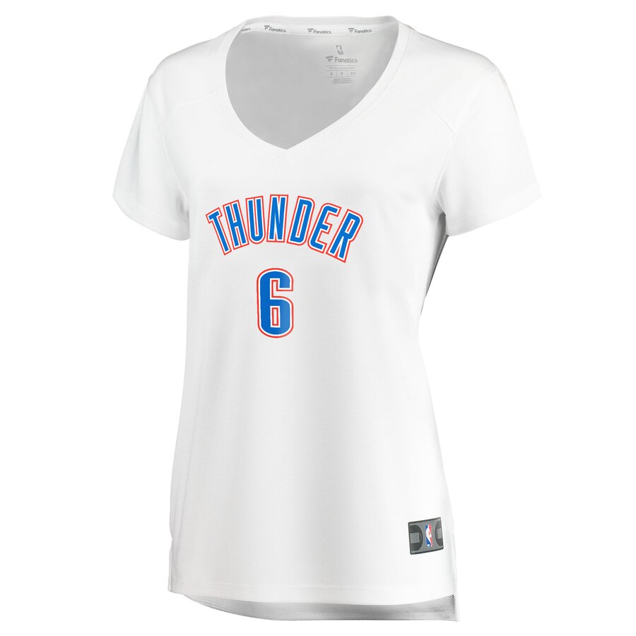 Alternative view of Hamidou Diallo Oklahoma City Thunder Fanatics Branded Women's Fast Break Player Jersey - Association Edition - White