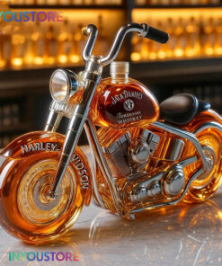Harley Davidson Motorcycle Whiskey Bottle