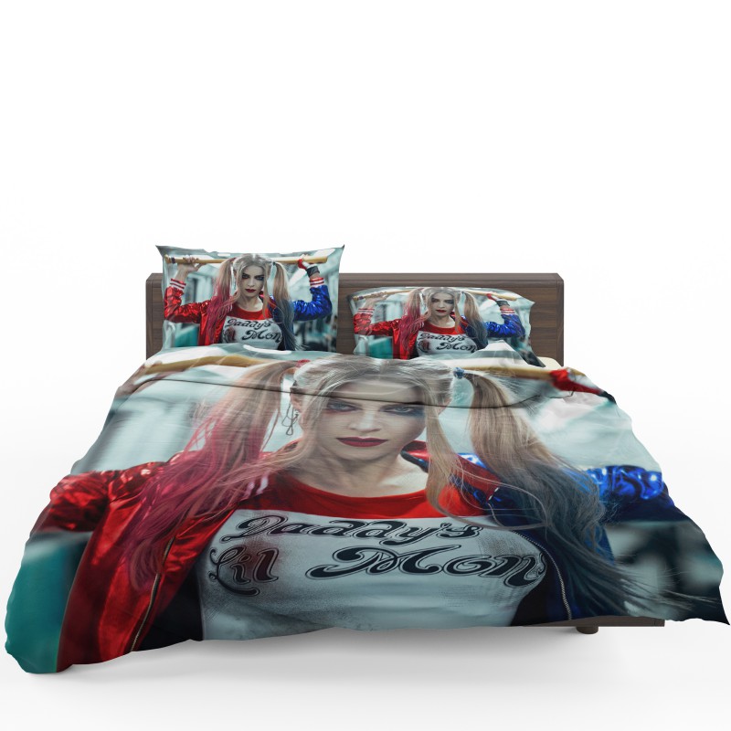 Harley Quinn Cosplay Suicide Squad Bedding Set - Custom Bedding Set