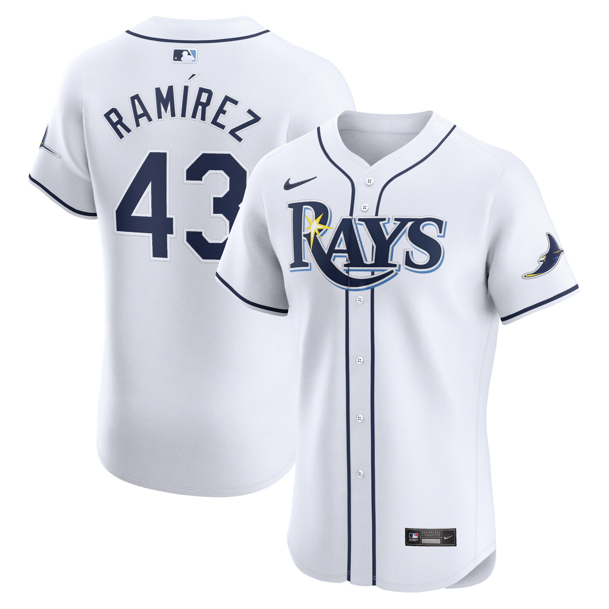Harold Ramirez Tampa Bay Rays Home Elite Player Baseball Jersey - White