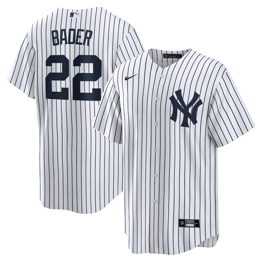 Harrison Bader 22 New York Yankees Men Baseball Jersey - White 