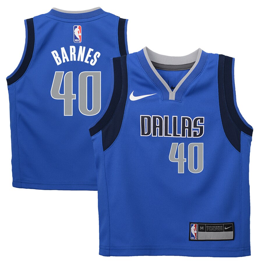 Harrison Barnes Dallas Mavericks Preschool Replica Basketball Jersey Royal - Icon Edition