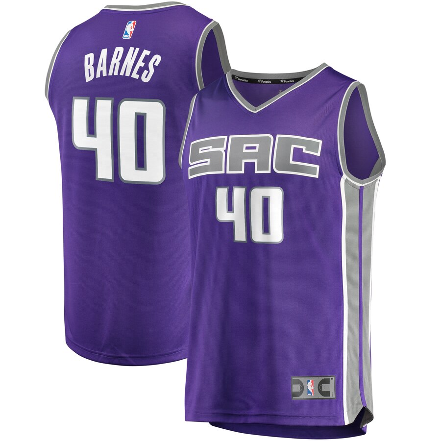 Harrison Barnes Sacramento Kings Fanatics Branded Fast Break Replica Player Basketball Jersey - Purple - Icon Edition