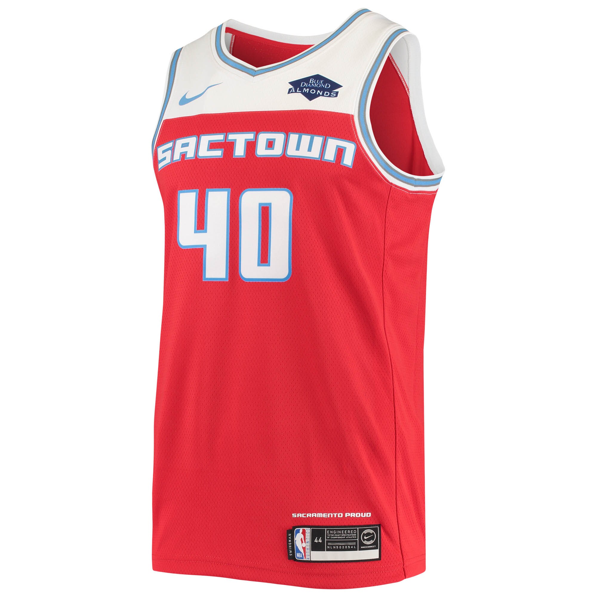 Alternative view of Harrison Barnes Sacramento Kings Swingman Basketball Jersey - Red