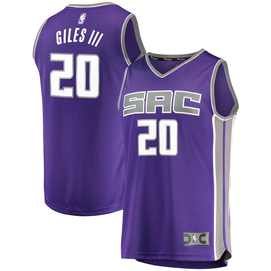 Harry Giles Sacramento Kings Fanatics Branded Youth Fast Break Road Replica Basketball Jersey Purple - Icon Edition