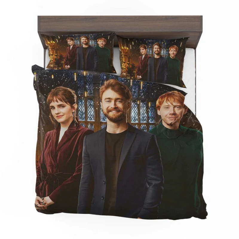Alternative view of Harry Potter 20th Anniversary Return To Hogwarts Movie Bedding Set - Custom Bedding Set