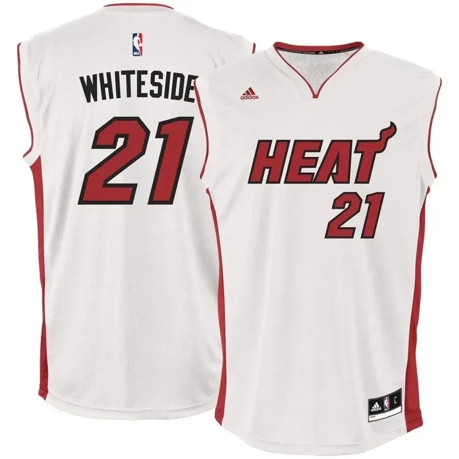 Hassan Whiteside Miami Heat Home Basketball Jersey - White - JS652 
