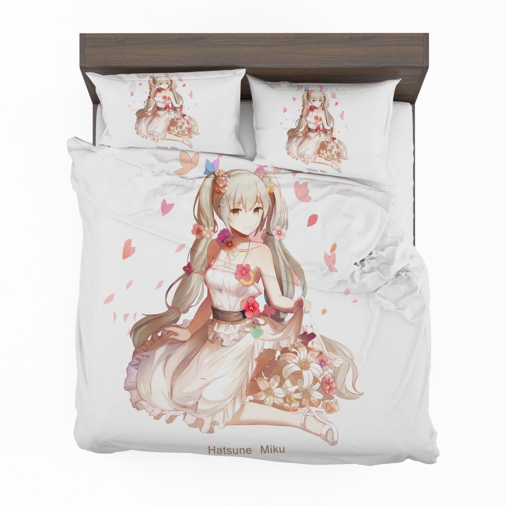 Alternative view of Hatsune Miku Vocaloid Anime Bedding Set - Custom Bedding Set